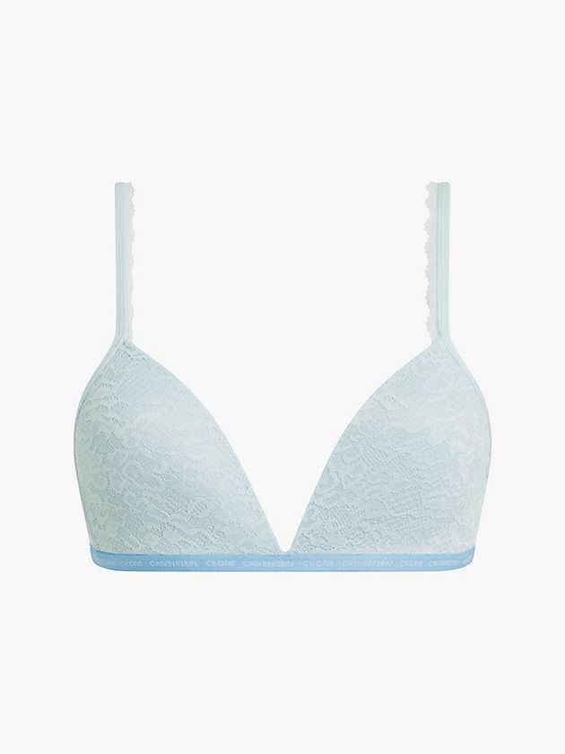 Calvin Klein USA Triangle - CK One Womens Bra Blue 2637198-TH